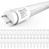 image:imageSunco 30 Pack T8 LED Bulbs 4 Foot 48 Inch Tube Light Bulbs Fluorescent Replacement Single or Double Ended Hybrid Type AB 2400 LM 20W 6000K Daylight Deluxe Clear Lens ETL6000k Daylight Deluxe