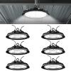 image:imageSunco 6 Pack UFO High Bay LED Lights 21000 Lumens 6000K Daylight White 150W 120277V Dimmable Ultra Bright Ceiling Shop Lights  UL DLC FCC RoHSWhite  5K