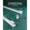 image:imageSunco Lighting 50 Pack T8 LED 4FT Tube Light Bulbs Ballast Bypass Fluorescent Replacement 5000K Daylight 18W Clear Cover Retrofit Single Ended Power SEP Commercial Grade  UL DLC 50 Pack4 Feet