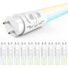 image:imageSunco 10 Pack T8 LED Bulbs 4 Foot LED Fluorescent Tube Replacement 4ft LED Tube Light Ballast Bypass 18W 2200 LM Selectable CCT 3000K3500K4000K5000K6000K Single Ended Power Clear Lens UL10 Pack