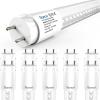 image:imageSunco 10 Pack T8 LED Tubes 4FT Fluorescent Replacement 48 Inch 24W 3000LM 5000K Daylight Single Ended Power Type B Clear Lens UL5000k Daylight