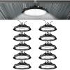 image:imageSunco 10 Pack UFO LED High Bay Light 150W 21000 Lumens 5000K 100277V Dimmable 010V Ultra Bright Commercial Shop Lights for Warehouse Factory Workshop Garage amp Barn Ceiling Mount ULWhite  5K