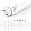 image:imageSunco 100 Pack T8 LED Bulbs 4 Foot Tube Light Bulbs Ballast Bypass 48 Inch Fluorescent Replacement 2200 LM 18W 5000K Daylight Single Ended Power Type B Frosted Lens UL5000k Daylight
