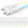 image:imageSunco 30 Pack T8 LED Bulbs 4 Foot LED Fluorescent Tube Replacement 4ft LED Tube Light Ballast Bypass 18W 2200 LM Selectable CCT 3000K3500K4000K5000K6000K Single Ended Power Frosted Lens UL5 Cct in One 3000k  3500k  4000k  5000k  6000k