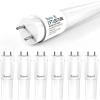 image:imageSunco 6 Pack 2ft LED T8 Clear Glass Tube for Indoor Replacement Fluorescent Commercial Office Hallway Warehouse Type B 10W 1200 Lumens 5000K Daylight NonDimmable 100277V 50000 Hour Lifetime