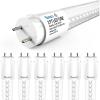 image:imageSunco 6 Pack 2ft LED T8 Frosted Glass Tube for Replacement Fluorescent Commercial Work Office Hallway Warehouse Type B 10W 1200 Lumens 5000K Daylight NonDimmable 100277V 50000 Hour Lifetime