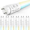 image:imageSunco 6 Pack T8 LED Bulbs 4 Foot LED Fluorescent Tube Replacement 4ft LED Tube Light Ballast Bypass 18W 2200 LM Selectable CCT 3000K3500K4000K5000K6000K Single Ended Power Frosted Lens UL6 Pack