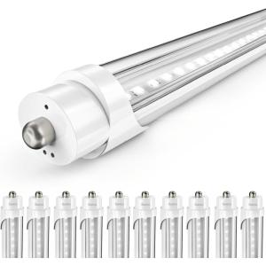 image:imageSunco 10 Pack T8 LED Bulbs 4 Foot LED Fluorescent Tube Replacement 4ft LED Tube Light Ballast Bypass 2200 LM 18W 6000K Daylight Deluxe Single Ended Power Clear Lens ULWhite 4k