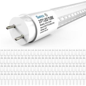 image:imageSunco 100 Pack T8 LED Bulbs 4 Foot Tube Light Bulbs Ballast Bypass 48 Inch Fluorescent Replacement 2200 LM 18W 5000K Daylight Single Ended Power Type B Clear Lens UL5000k Daylight