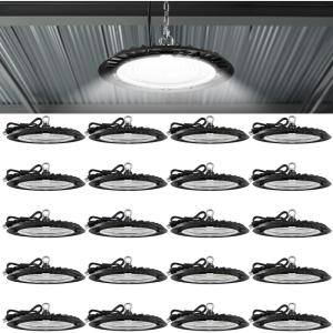 image:imageSunco 20 Pack UFO LED High Bay Light 150W 19500 Lumens 5000k Ultra Bright Commercial Shop Lights for Warehouse Factory Workshop Garage amp Barn Ceiling Mount Plug amp Play 120V UL20 Pack