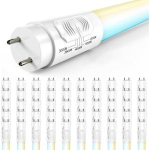 image:imageSunco 6 Pack T8 LED Bulbs 4 Foot LED Fluorescent Tube Replacement 4ft LED Tube Light Ballast Bypass 18W 2200 LM Selectable CCT 3000K3500K4000K5000K6000K Single Ended Power Frosted Lens UL50 Pack