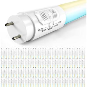 image:imageSunco 6 Pack T8 LED Bulbs 4 Foot LED Fluorescent Tube Replacement 4ft LED Tube Light Ballast Bypass 18W 2200 LM Selectable CCT 3000K3500K4000K5000K6000K Single Ended Power Frosted Lens UL100 Pack
