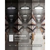 image:imageSunco 10 Pack UFO LED High Bay Light 150W 21000 Lumens 6000K 100277V Dimmable 010V Ultra Bright Commercial Shop Lights for Warehouse Factory Workshop Garage amp Barn Ceiling Mount UL10 Pack