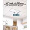 image:imageSunco 250 Pack T8 LED Bulbs 4 Foot LED Fluorescent Tube Replacement 4ft LED Tube Light Ballast Bypass 2200 LM 18W 5000K Daylight Single Ended Power Clear Lens UL5000k Daylight