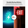 image:imageSunco 6 Pack LED Exit Sign with Emergency Light Commercial Grade Double Sided Fire Exit Lights Backup Battery Illuminated Emergency Exit 120277V Dual Mounting UL 94V0 Fire ResistantRed