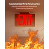image:imageSunco 6 Pack LED Exit Sign with Emergency Light Commercial Grade Double Sided Fire Exit Lights Backup Battery Illuminated Emergency Exit 120277V Dual Mounting UL 94V0 Fire ResistantRed