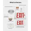 image:imageSunco 6 Pack LED Exit Sign with Emergency Light Commercial Grade Double Sided Fire Exit Lights Backup Battery Illuminated Emergency Exit 120277V Dual Mounting UL 94V0 Fire ResistantRed