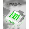 image:imageSunco 6 Pack LED Exit Sign with Emergency Light Commercial Grade Double Sided Fire Exit Lights Backup Battery Illuminated Emergency Exit 120277V Dual Mounting UL 94V0 Fire ResistantGreen