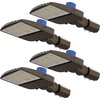 image:imageSunco LED Parking Lot Light Pole Outdoor Street Lights 150W Dusk to Dawn Photocell HID Replacement 5000K Daylight 21000 LM Dimmable 110V Waterproof Commercial Grade UL Listed 4 Pack5000K Daylight