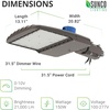 image:imageSunco LED Parking Lot Light Pole Outdoor Street Lights 150W Dusk to Dawn Photocell HID Replacement 5000K Daylight 21000 LM Dimmable 110V Waterproof Commercial Grade UL Listed 4 Pack5000K Daylight