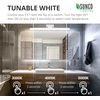 image:imageSunco Lighting Modern Vanity Light Fixture LED Bathroom Bar Lights 15W100W Selectable White 3000K4000K5000K 1100 LM Chrome Finish Adjustable Lamp for Bathroom Over Mirror Makeup Light 2 Pack