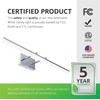 image:imageSunco Lighting Modern Vanity Light Fixture LED Bathroom Bar Lights 15W100W Selectable White 3000K4000K5000K 1100 LM Chrome Finish Adjustable Lamp for Bathroom Over Mirror Makeup Light 2 Pack