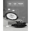 image:imageSunco UFO LED High Bay Light 150W 19500 Lumens 6000k Ultra Bright Commercial Shop Lights for Warehouse Factory Workshop Garage amp Barn Ceiling Mount Plug amp Play 120V UL5000K Daylight