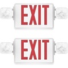 image:imageSunco 2 Pack Red LED Exit Sign with Emergency Lights Two Adjustable Square Head Lights 94V0 Fire Resistant Backup Battery 120277V Wall or Ceiling Mount Commercial Grade Double Sided UL