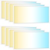 image:imageSunco 8 Pack 2x4 LED Flat Panel Light Drop Ceiling Office Shop Commercial Warehouse Fixture 6500 Lumens Selectable Features 30W40W50W 4000K5000K6000K Dimmable 010V Dustproof ETL3 CCT in One 4000K  5000K  6000K