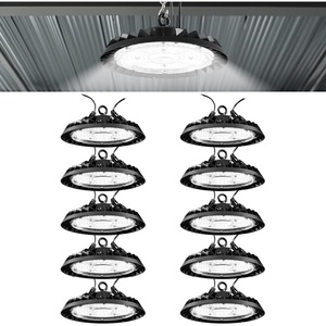 image:imageSunco 10 Pack UFO LED High Bay Light 150W 21000 Lumens 6000K 100277V Dimmable 010V Ultra Bright Commercial Shop Lights for Warehouse Factory Workshop Garage amp Barn Ceiling Mount UL10 Pack