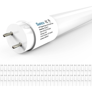 image:imageSunco 50 Pack T8 LED Bulbs 4 Foot 48 Inch Tube Light Bulbs Fluorescent Replacement Single or Double Ended Hybrid Type AB 2400 LM 20W 5000K Daylight Frosted Lens ETL5000k Daylight