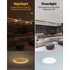 image:imageSunco 12 Pack 6 Inch Ultra Thin LED Recessed Ceiling Lights Slim Night Light Baffle Trim 2700K3000K4000K5000K6000K Selectable Dimmable 14W Canless Wafer with Junction Box  ETL6 Inch
