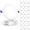 image:imageSunco 24 Pack Recessed Lighting 6 Inch LED Canless Ceiling Lights Slim with Junction Box 12000 LM 14W 100W Equivalent 6000K Daylight Deluxe Dimmable Wafer Thin 50000 Lifetime Hours ETLWhite 5K