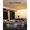 image:imageSunco 24 Pack Recessed Lighting 6 Inch LED Canless Ceiling Lights Slim with Junction Box 12000 LM 14W 100W Equivalent 6000K Daylight Deluxe Dimmable Wafer Thin 50000 Lifetime Hours ETLWhite 4K