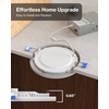 image:imageSunco 6 Pack 6 Inch Smart Ultra Thin LED Recessed Ceiling Lights with Night Light Tunable CCT 2700K to 6000K Dimmable 15W Smooth Trim Canless with Junction Box5 CCT in One 2700K  3000K  4000K  5000K  6000K