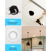 image:imageSunco 6 Pack Goof Rings for 6 Inch Recessed Lights Flush Mount White Can Light Trim Ring Cover OD 86 Inch ID 62 Inch Paintable Surface Matte Finish Damp Rated100 Pack