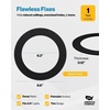image:imageSunco Goof Rings for 4 Inch Recessed Lights Can Light Trim Rings Flush Mount Black Matte Finish Durable Plastic Design Ultra ThinBlack