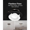 image:imageSunco Goof Rings for 4 Inch Recessed Lights Can Light Trim Rings Flush Mount Black Matte Finish Durable Plastic Design Ultra ThinBlack