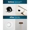 image:imageSunco Goof Rings for 4 Inch Recessed Lights Can Light Trim Rings Flush Mount Black Matte Finish Durable Plastic Design Ultra ThinWhite