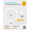image:imageSunco Goof Rings for 4 Inch Recessed Lights Can Light Trim Rings Flush Mount Black Matte Finish Durable Plastic Design Ultra ThinWhite