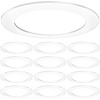 image:imageSunco Goof Rings for 4 Inch Recessed Lights Can Light Trim Rings Flush Mount Black Matte Finish Durable Plastic Design Ultra ThinWhite