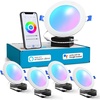 image:imageSunco 4 Pack 6 Inch Smart Ultra Thin LED Recessed Ceiling Lights Slim RGB5000K Daylight Dimmable 15W Canless Wafer with Junction Box  ETL4 Pack