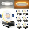image:imageSunco 6 Pack 6 Inch LED Recessed Light with Night Light Slim Ceiling Lighting 1500 Lumens 15W 110W Equivalent Selectable CCT 2700K3000K4000K5000K6000K Dimmable Canless with Junction BoxWhite
