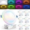 image:imageSunco 6 Pack 6 Inch Smart Ultra Thin LED Recessed Ceiling Lights with Night Light Tunable CCT 2700K to 6000K Dimmable 15W Smooth Trim Canless with Junction Box5 CCT in One 2700K  3000K  4000K  5000K  6000K
