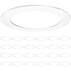 image:imageSunco 24 Pack Goof Rings for 6 Inch Recessed Lights Flush Mount White Can Light Trim Ring Cover Outer Diameter 86 Inch Inner Diameter 62 Inch Paintable Surface Matte Finish6 Inch