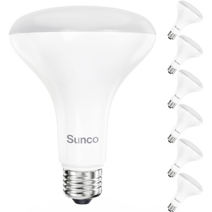 image:imageSunco 6 Pack BR30 LED Bulb Recessed Can Light Bulbs Indoor Flood Lighting 1600 LM 16W 100W Equivalent 3000K Warm White E26 Medium Base Dimmable ULWhite  2700k
