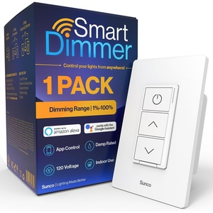 image:imageSunco Lighting Sunco Smart Dimmer Switch Double Rocker Wall Light Switch WiFi Compatible with Alexa and Google Assistant Tuya App 120V