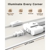 image:imageSunco LED Shop Lights for Workshop 4FT Linkable Garage Lighting 4500 LM 40W 150W Equivalent 5000K Daylight Surface  Suspension Mount 48 Inch Integrated Fixture White 4 PackWhite  6000K