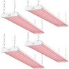 image:imageSunco Grow Lights for Indoor Plants LED 4FT Grow Light for Greenhouse 80W Full Spectrum Integrated Suspended Fixture Linkable Plug in for Seedlings Vegetables Flowers 4 Pack4 Pack