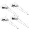 image:imageSunco LED Shop Lights for Workshop 4FT Linkable Garage Lighting 4500 LM 40W 150W Equivalent 5000K Daylight Surface  Suspension Mount 48 Inch Integrated Fixture White 4 PackWhite  6000K
